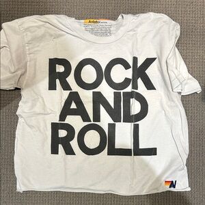 Aviator Nation  Tee - White with Black Print